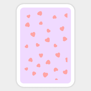 heart pattern Sticker